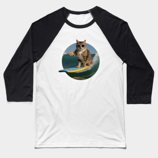 SURFER CAT Baseball T-Shirt